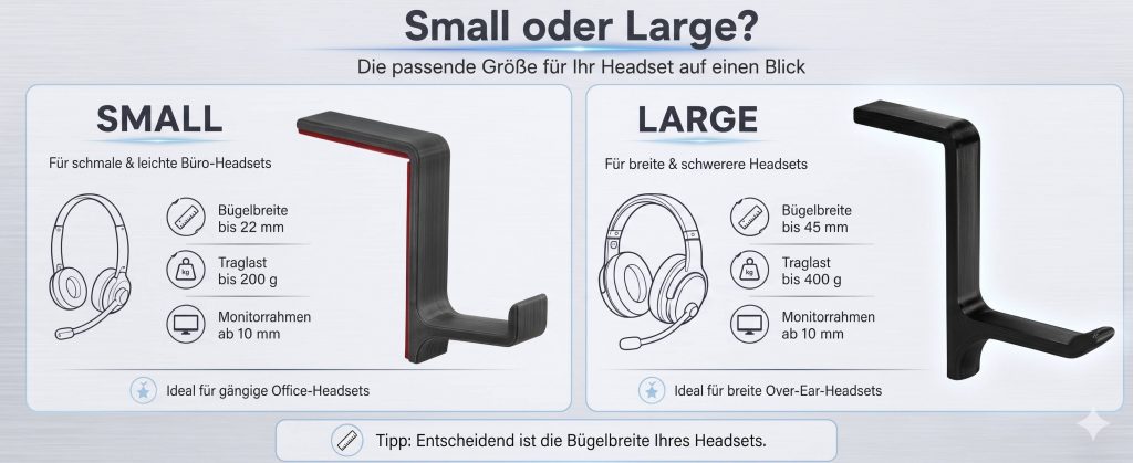 STEKIS Headset Halter Small und Large